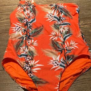 New over the shoulder Sea Folly swim suit.
